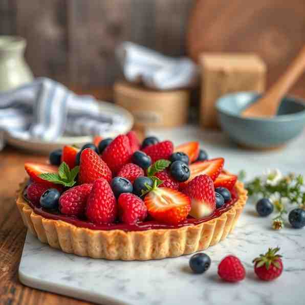 Classic Fresh Fruit Tart Recipe - Bake Today